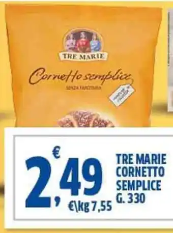 Sigma Tre marie cornetto semplice offerta