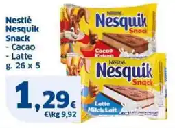 Sigma Nestlè Nesquik Snack Cacao e Latte offerta