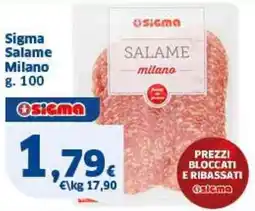 Sigma Sigma Salame Milano offerta
