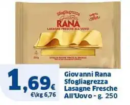 Sigma Giovanni Rana Sfogliagrezza Lasagne Fresche All'Uovo offerta
