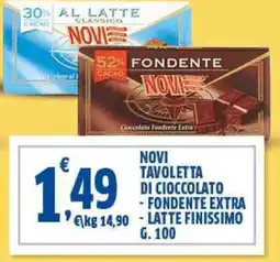 Sigma Novi tavoletta di cioccolato fondente e latte finissimo offerta