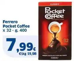 Sigma Ferrero Pocket Coffee x 32 offerta