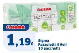 Sigma Sigma fazzoletti offerta