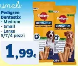 Sigma Pedigree Dentastix Medium, Small e Large offerta