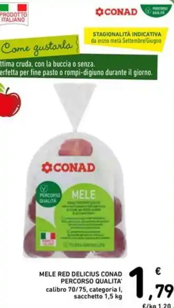 Mele red delicius conad percorso qualita'