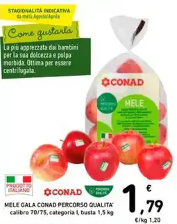 Spazio Conad Mele gala conad percorso qualita' offerta