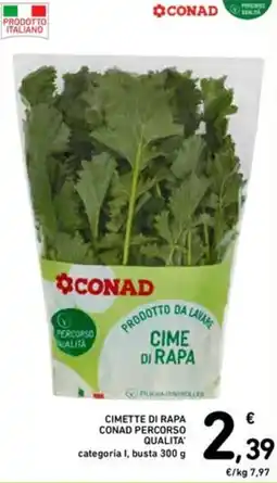 Spazio Conad Cimette di rapa conad percorso qualita offerta