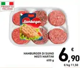 Spazio Conad Hamburger di suino misti martini offerta