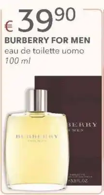 Acqua & Sapone BURBERRY FOR MEN offerta