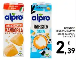 Spazio Conad Bevande vegetali alpro senza zuccheri e barista offerta