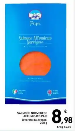 Spazio Conad Salmone norvegese affumicato papi lavorato dal fresco offerta