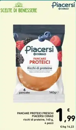 Spazio Conad Pancake proteici freschi PIACERSI CONAD offerta