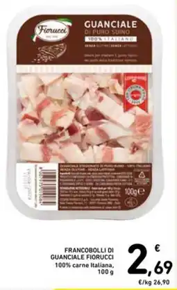 Spazio Conad Francobolli di guanciale fiorucci 100% carne italiana offerta