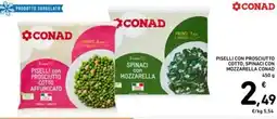 Spazio Conad Piselli con prosciutto cotto, spinaci con mozzarella CONAD offerta