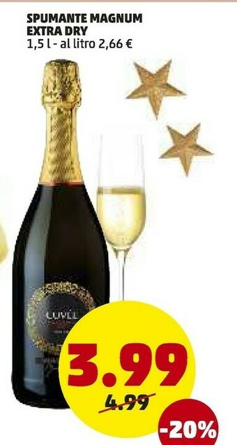 PENNY Spumante magnum extra dry offerta