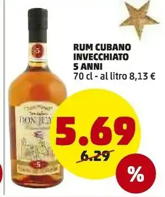PENNY Rum cubano invecchiato 5 anni offerta