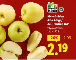 Lidl Mele Golden Alto Adige/ del Trentino IGP offerta