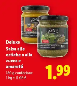 Lidl Deluxe Salsa alle ortiche o alla zucca e amaretti offerta