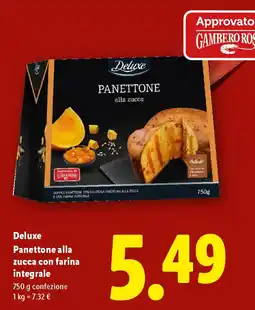 Lidl Deluxe Panettone alla zucca con farina integrale offerta