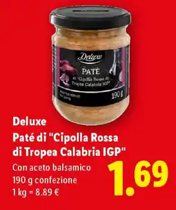 Lidl Deluxe Paté di "Cipolla Rossa di Tropea Calabria IGP" offerta