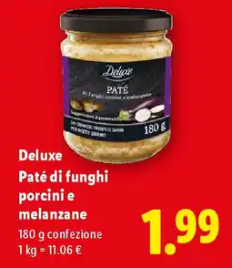 Lidl Deluxe Paté di funghi porcini e melanzane offerta