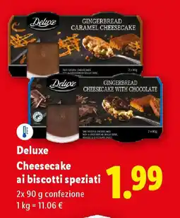 Lidl Deluxe Cheesecake ai biscotti speziati offerta