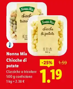 Lidl Nonna Mia Chicche di patate offerta