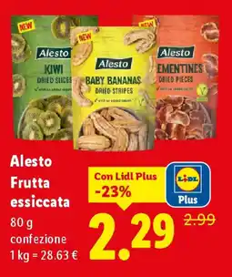 Lidl Alesto Frutta essiccata offerta