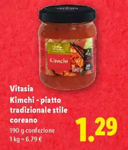 Lidl Vitasia Kimchi - piatto tradizionale stile coreano offerta