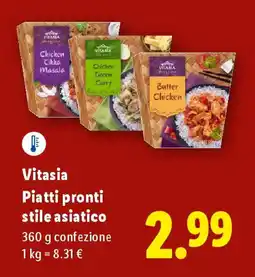 Lidl Vitasia Piatti pronti stile asiatico offerta