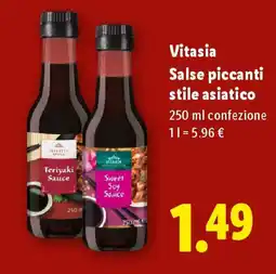 Lidl Vitasia Salse piccanti stile asiatico offerta
