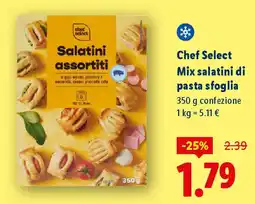 Lidl Chef Select Mix salatini di pasta sfoglia offerta