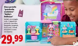 Lidl Gioco portatile "guardaroba arcobaleno" "Gabby's Dollhouse" offerta