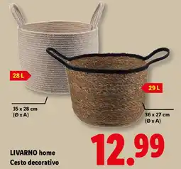 Lidl LIVARNO home Cesto decorativo offerta