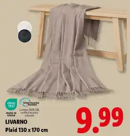 Lidl LIVARNO Plaid 130 x 170 cm offerta