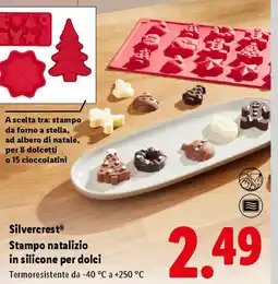 Lidl Silvercrest Stampo natalizio in silicone per dolci offerta