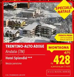 Lidl Hotel Splendid offerta