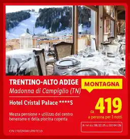 Lidl Hotel Cristal Palace offerta