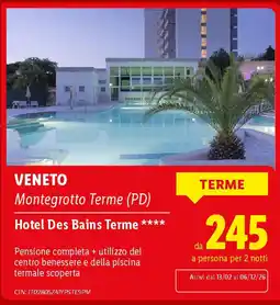 Lidl Hotel Des Bains Terme offerta