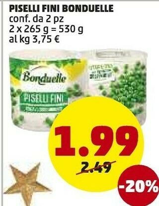 PENNY Piselli fini offerta