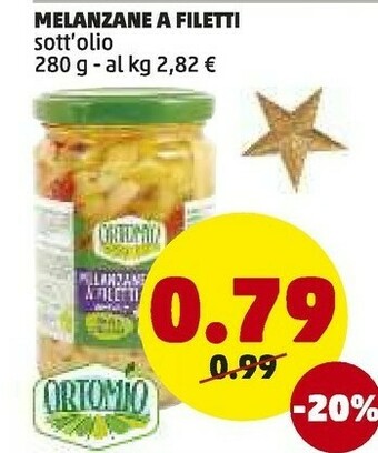 PENNY Melanzane a filetti offerta