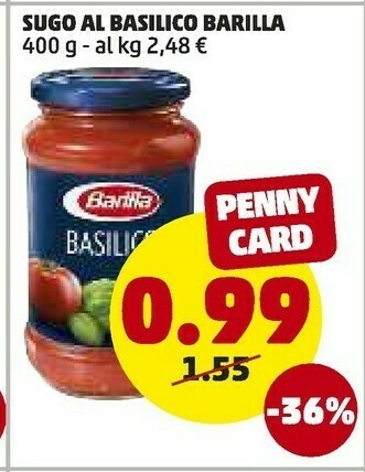 PENNY Basilico 400 g(ml) offerta
