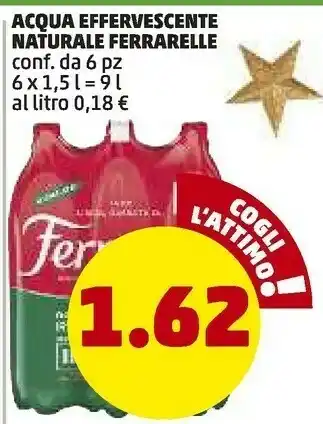 PENNY Acqua minerale effervescente naturale offerta