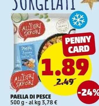 PENNY Paella di pesce offerta