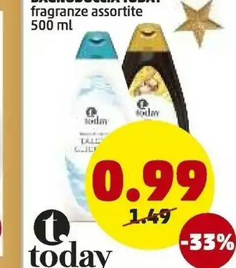 PENNY Today bagnodoccia 500 ml offerta