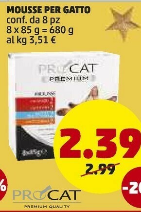 PENNY Mousse per gatto offerta