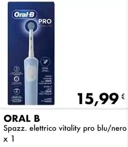 Iper Tosano ORAL B Spazz. elettrico vitality pro blu/nero Refill cross action black/prec. clean x 1 offerta