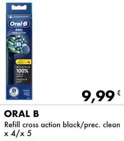 Iper Tosano ORAL B Refill cross action black/prec. clean x 4/x 5 offerta
