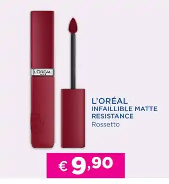 L'oréal infaillible matte resistance rossetto