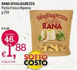 A&O RANA SFOGLIAGREZZA Pasta Fresca Ripiena offerta